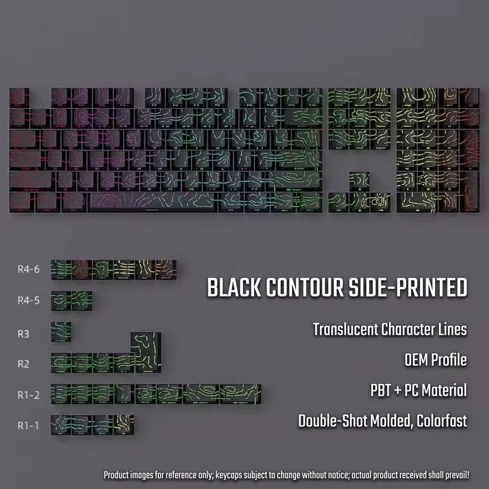 Mono Study — 133-Key OEM PBT Keycap Set