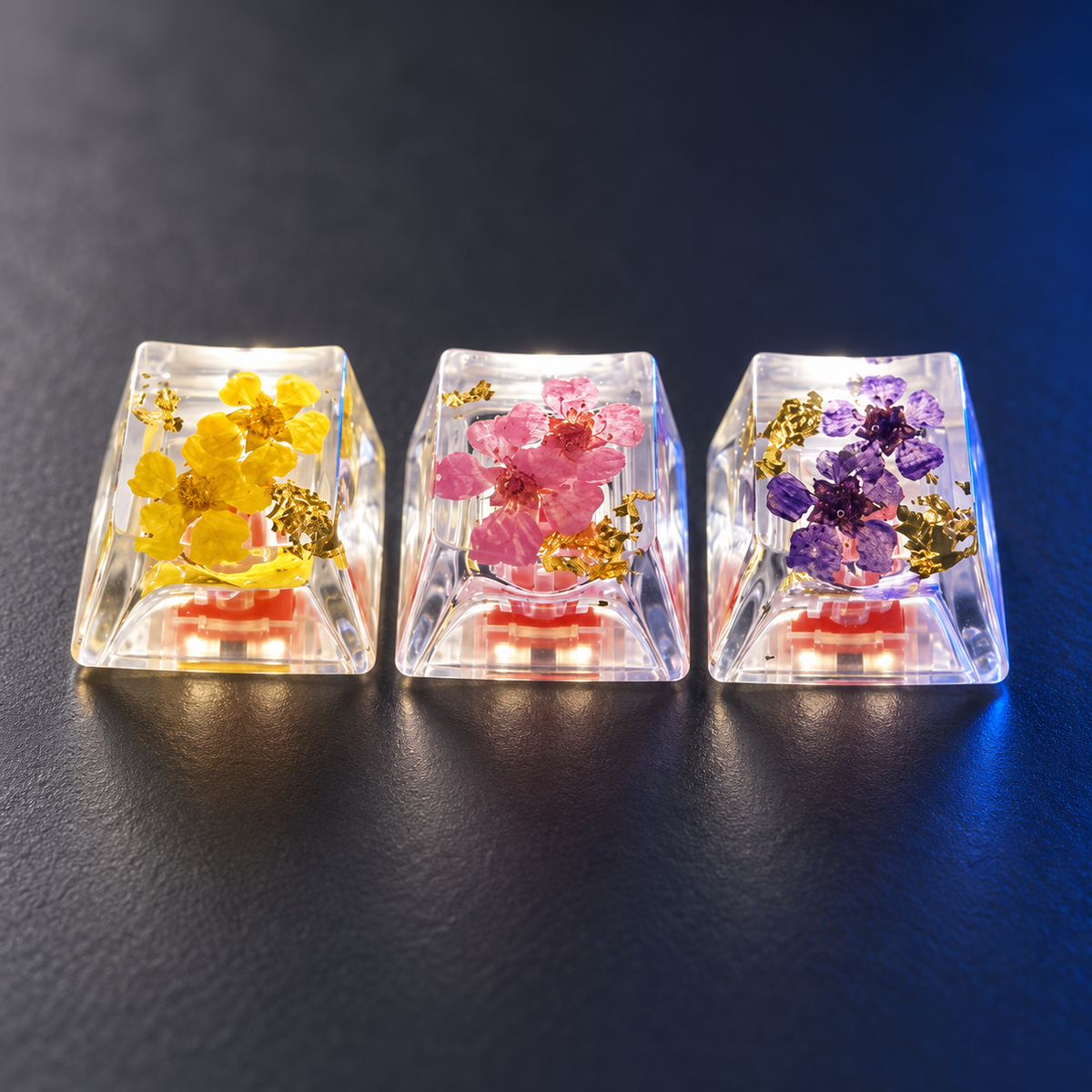 Petal Prism — Floral Resin Keycap