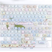 Original supplier reference showing all Playroom Blue keycaps and extra keys included in the set