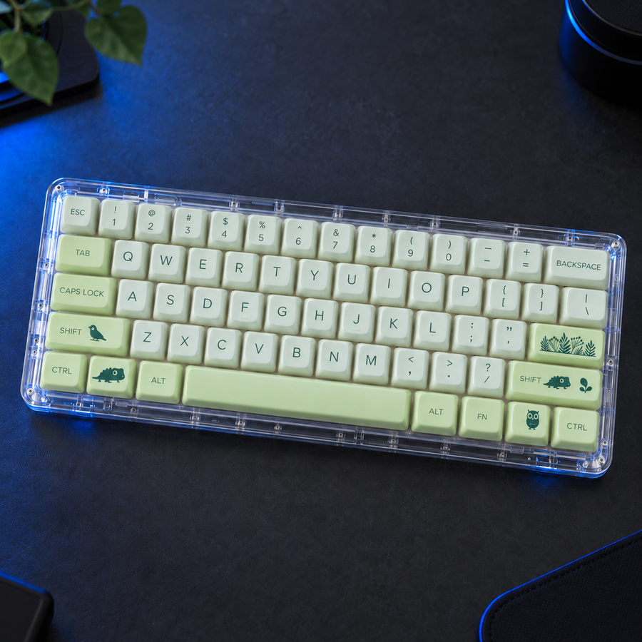 Jade Canopy — Translucent MAO Keycap Set