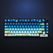 Campfire Stars keycap set on a keyboard. Keyboard not included.