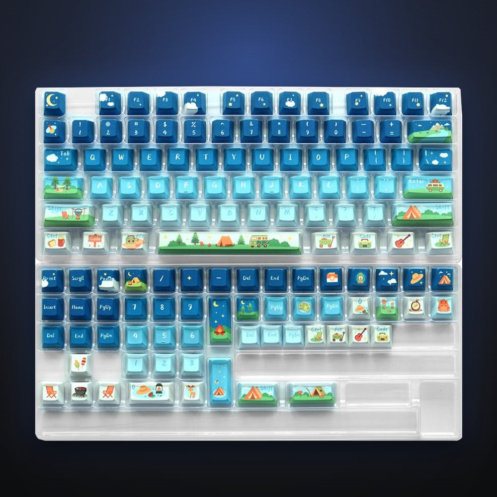 Full Campfire Stars kit showing every keycap included.