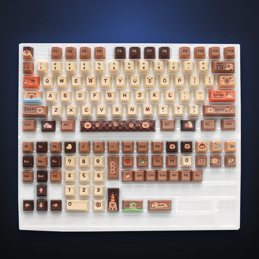 Full Capy Chill kit showing every keycap included.