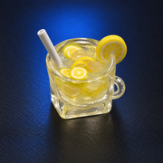 Citrus Pause — Fruit Tea Resin Keycap