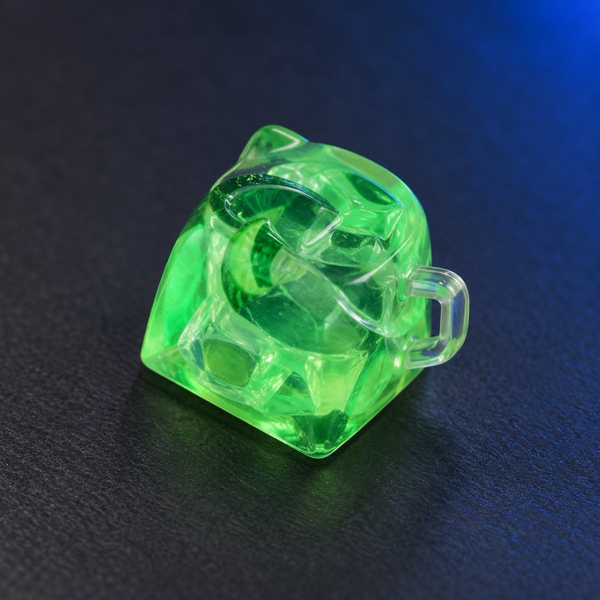 Citrus Pause — Fruit Tea Resin Keycap