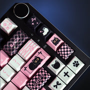 Close-up of Cool Cat Club cat accent keys. Keyboard not included.