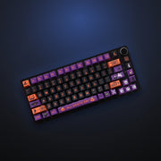 Angled view of Haunted Night keycaps on a keyboard. Keyboard not included.