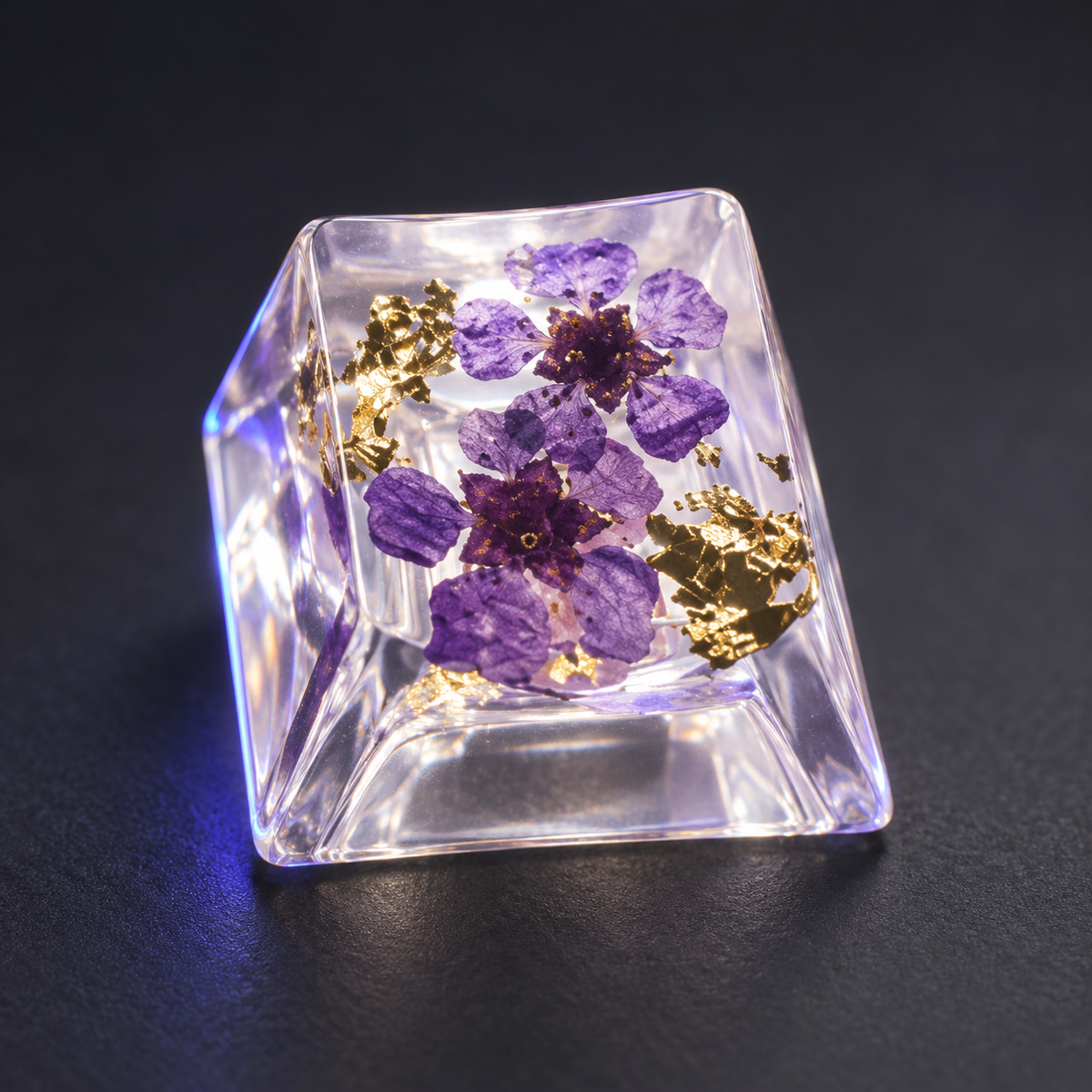 Petal Prism — Floral Resin Keycap
