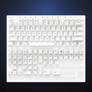 Full Pure White kit showing every keycap included.