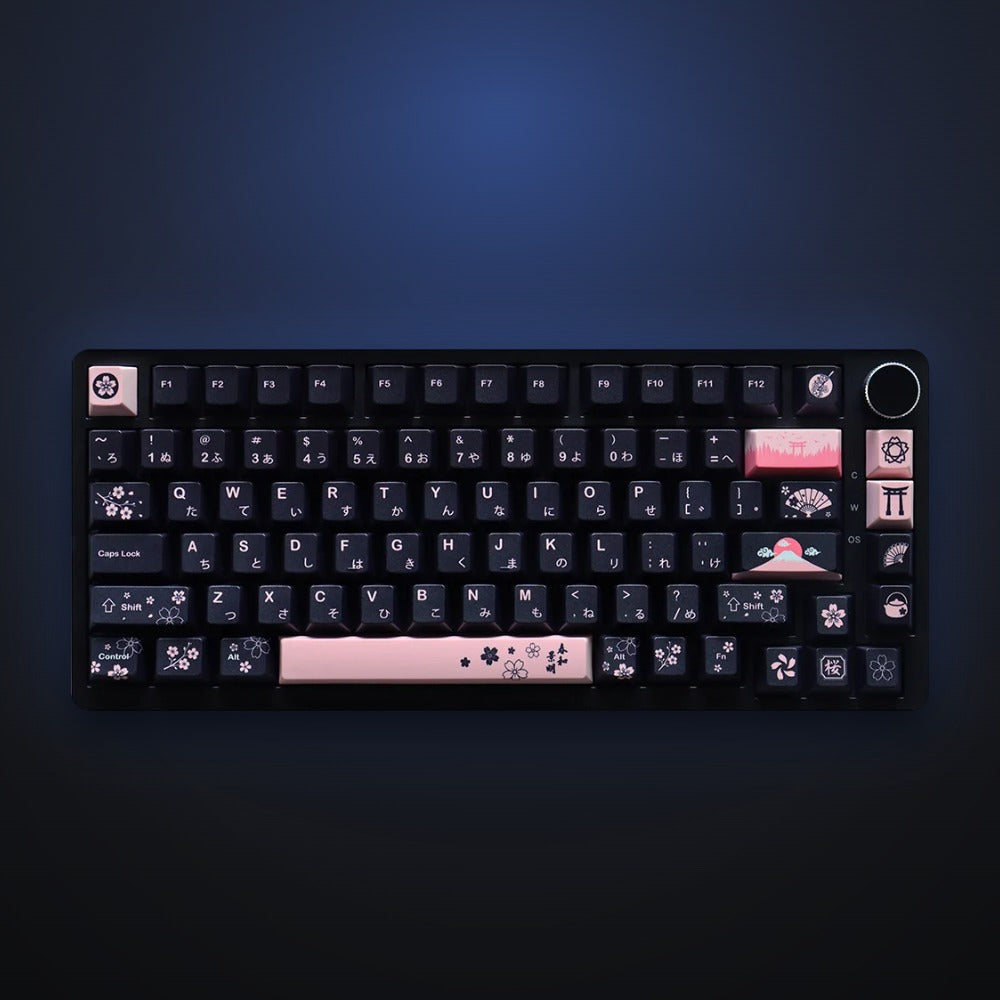 Torii Spring keycap set on a keyboard. Keyboard not included.